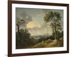 Landscape with a Waterfall, 1783-Abraham Pether-Framed Giclee Print