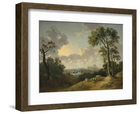 Landscape with a Waterfall, 1783-Abraham Pether-Framed Giclee Print