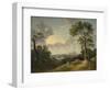 Landscape with a Waterfall, 1783-Abraham Pether-Framed Giclee Print