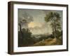 Landscape with a Waterfall, 1783-Abraham Pether-Framed Giclee Print