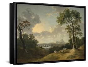 Landscape with a Waterfall, 1783-Abraham Pether-Framed Stretched Canvas