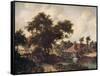 'Landscape with a Watermill', c1665, (c1915)-Meindert Hobbema-Framed Stretched Canvas