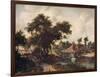 'Landscape with a Watermill', c1665, (c1915)-Meindert Hobbema-Framed Giclee Print