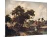 'Landscape with a Watermill', c1665, (c1915)-Meindert Hobbema-Mounted Giclee Print