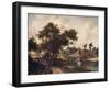 'Landscape with a Watermill', c1665, (c1915)-Meindert Hobbema-Framed Giclee Print