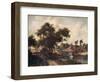 'Landscape with a Watermill', c1665, (c1915)-Meindert Hobbema-Framed Giclee Print