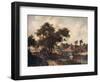 'Landscape with a Watermill', c1665, (c1915)-Meindert Hobbema-Framed Giclee Print