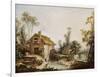 Landscape with a Watermill-Francois Boucher-Framed Art Print