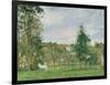 Landscape with a White Horse in a Field, L'Ermitage, 1872-Camille Pissarro-Framed Giclee Print