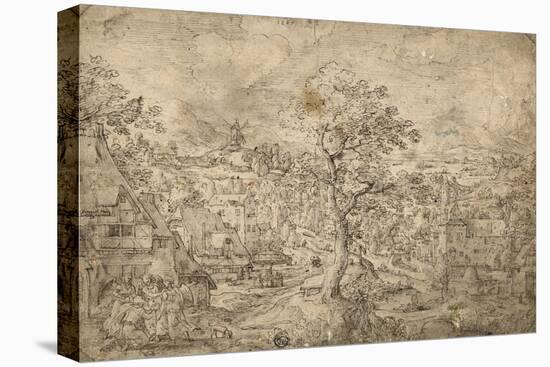 Landscape with Abraham and Angels, 1567-Hans Bol-Stretched Canvas