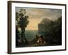 Landscape with Acis and Galatea, 1657-Claude Lorraine-Framed Giclee Print