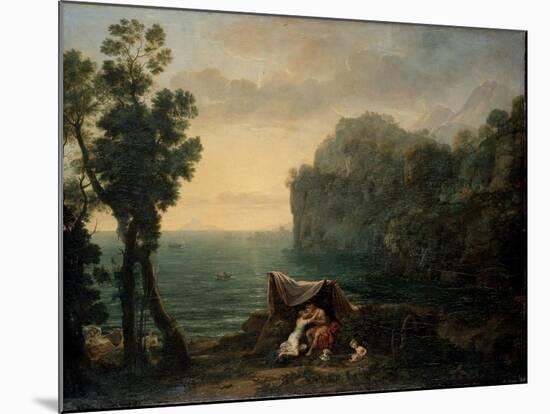 Landscape with Acis and Galatea, 1657-Claude Lorraine-Mounted Giclee Print