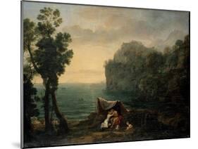 Landscape with Acis and Galatea, 1657-Claude Lorraine-Mounted Giclee Print