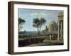 Landscape with Aeneas at Delos, 1672-Claude Lorraine-Framed Giclee Print