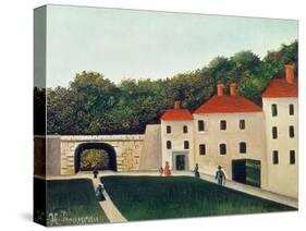 Landscape with an Arch and Three Houses, 1907-Henri Rousseau-Stretched Canvas