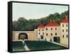 Landscape with an Arch and Three Houses, 1907-Henri Rousseau-Framed Stretched Canvas