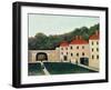 Landscape with an Arch and Three Houses, 1907-Henri Rousseau-Framed Giclee Print