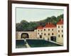 Landscape with an Arch and Three Houses, 1907-Henri Rousseau-Framed Giclee Print