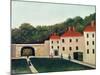 Landscape with an Arch and Three Houses, 1907-Henri Rousseau-Mounted Giclee Print