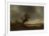 Landscape with an Old Oak-Adriaen Van Ostade-Framed Premium Giclee Print