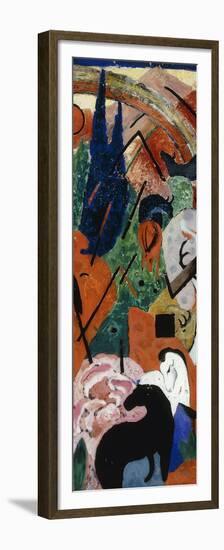 Landscape with Animals and Rainbow-Franz Marc-Framed Premium Giclee Print