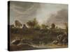 Landscape with Animals-Cornelis Saftleven-Stretched Canvas
