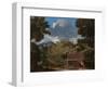 Landscape With Antique Tomb And Two Figures-Nicolas Poussin-Framed Giclee Print