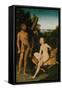 Landscape with Apollo and Diana, 1530-Lucas Cranach the Elder-Framed Stretched Canvas