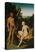 Landscape with Apollo and Diana, 1530-Lucas Cranach the Elder-Stretched Canvas