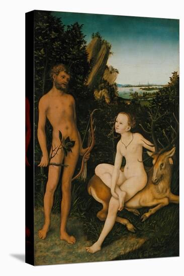 Landscape with Apollo and Diana, 1530-Lucas Cranach the Elder-Stretched Canvas