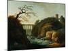 Landscape with Aqueduct and Torrent-Hubert Robert-Mounted Giclee Print