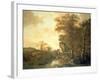 Landscape with Arched Gateway, C.1654 (Oil on Canvas)-Adam Pynacker-Framed Giclee Print