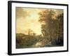 Landscape with Arched Gateway, C.1654 (Oil on Canvas)-Adam Pynacker-Framed Giclee Print