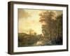 Landscape with Arched Gateway, C.1654 (Oil on Canvas)-Adam Pynacker-Framed Giclee Print