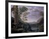 Landscape with Ascanius Shooting the Stag of Sylvia, 17th Century-Claude Lorraine-Framed Giclee Print