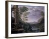 Landscape with Ascanius Shooting the Stag of Sylvia, 17th Century-Claude Lorraine-Framed Giclee Print