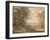 Landscape with Ascanius Shooting the Stag of Sylvia-Claude Lorraine-Framed Giclee Print