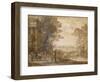 Landscape with Ascanius Shooting the Stag of Sylvia-Claude Lorraine-Framed Giclee Print