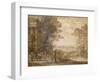 Landscape with Ascanius Shooting the Stag of Sylvia-Claude Lorraine-Framed Giclee Print