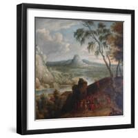 Landscape with Banditti in Ambush-Jan van Huchtenburgh-Framed Giclee Print