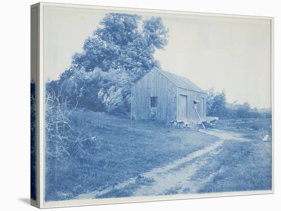 Landscape with Barn, Ipswich, Ma, 1890-1910 (Cyanotype)-Arthur Wesley Dow-Stretched Canvas