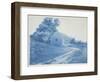 Landscape with Barn, Ipswich, Ma, 1890-1910 (Cyanotype)-Arthur Wesley Dow-Framed Giclee Print