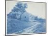 Landscape with Barn, Ipswich, Ma, 1890-1910 (Cyanotype)-Arthur Wesley Dow-Mounted Giclee Print