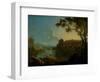 Landscape with Bathers, 1770-1775 (Oil on Canvas)-Richard Wilson-Framed Giclee Print