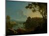 Landscape with Bathers, 1770-1775 (Oil on Canvas)-Richard Wilson-Mounted Giclee Print