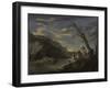 Landscape with Bathers, c.1660-Salvator Rosa-Framed Giclee Print