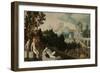 Landscape with Bathsheba-Jan van Scorel-Framed Art Print