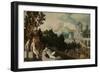 Landscape with Bathsheba-Jan van Scorel-Framed Art Print