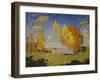 Landscape with Birch Trees-Konstantin Ivanovich Gorbatov-Framed Giclee Print