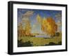 Landscape with Birch Trees-Konstantin Ivanovich Gorbatov-Framed Giclee Print